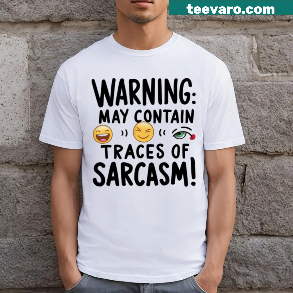 Humorous T-shirt featuring a funny sarcastic quote graphic — on a men's t-shirt