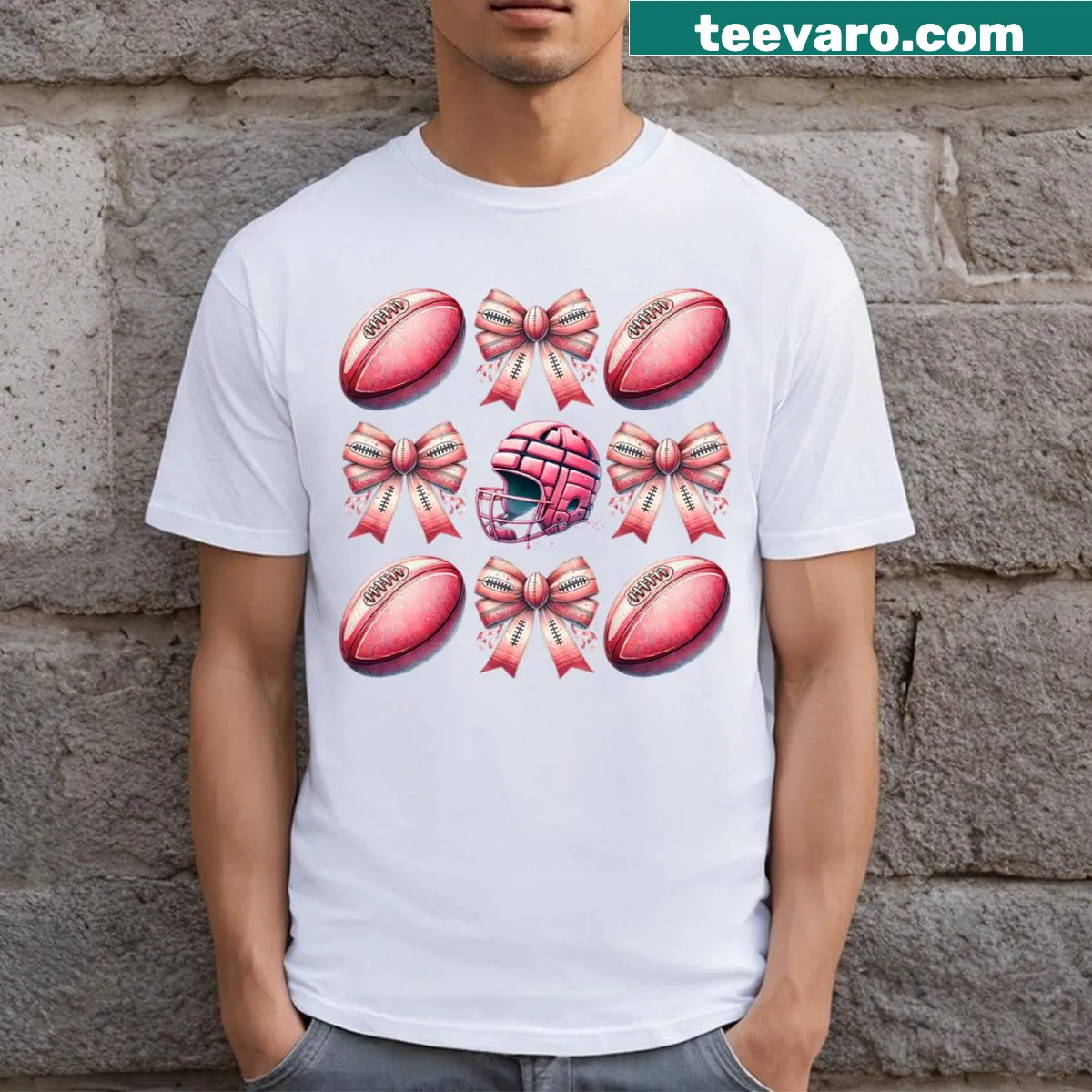 T-shirt for October featuring a message for breast cancer awareness and Halloween — on a men's t-shirt