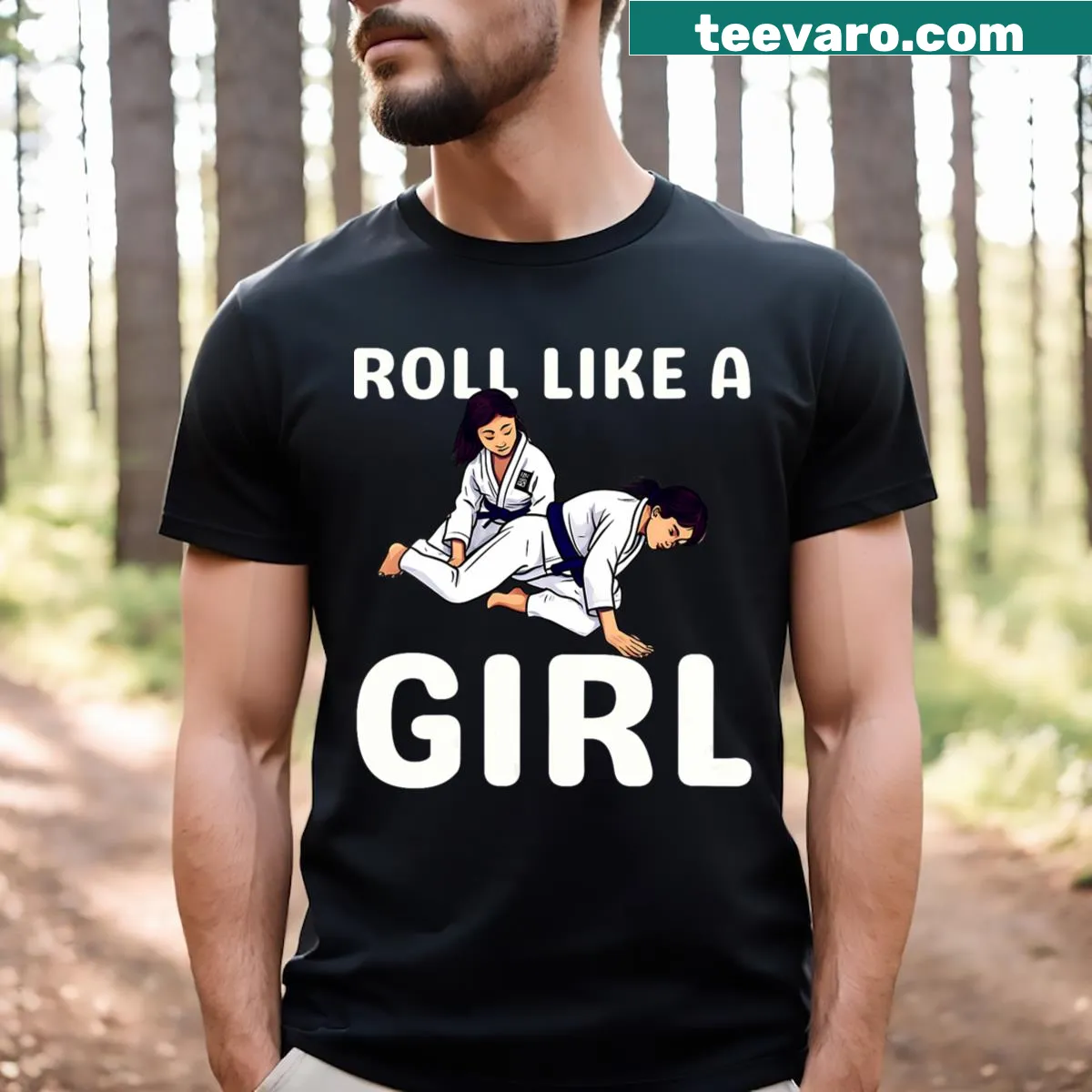 Funny jujitsu graphic on a sporty t-shirt — on a men's t-shirt