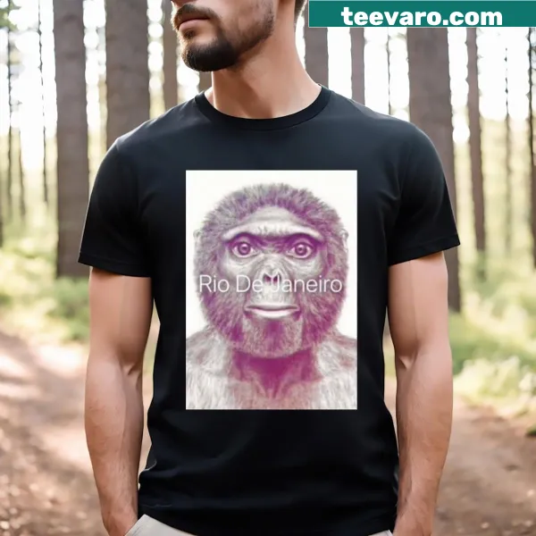Black and white capybara selfie illustration on T-shirt