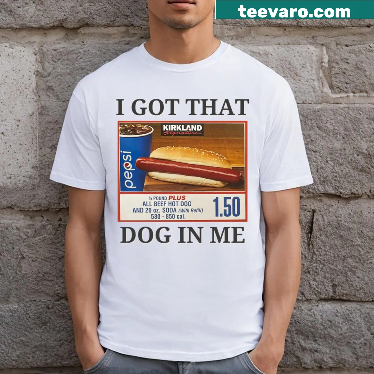 T-shirt with the phrase Got That Dog In Me for dog lovers — on a men's t-shirt
