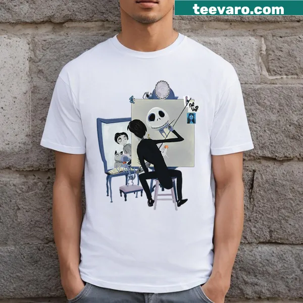 Vintage horror movie logo with dog Halloween t-shirt