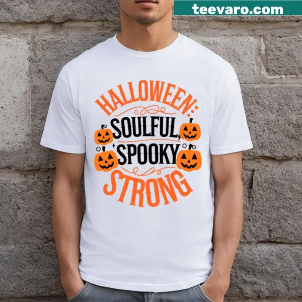 Illustrated Halloween-themed design featuring spooky elements