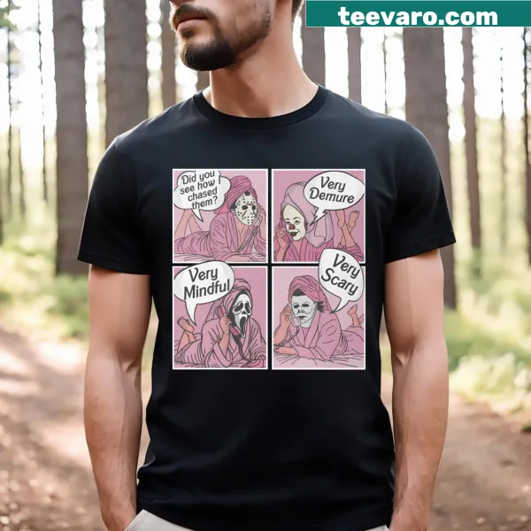 Typography-focused Halloween shirt with whimsical text