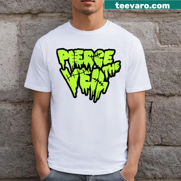 Stylish t-shirt featuring bold text for Pierce The Veil