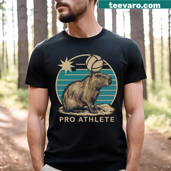 T-shirt with bold 'Pro Athlete' text in athletic font