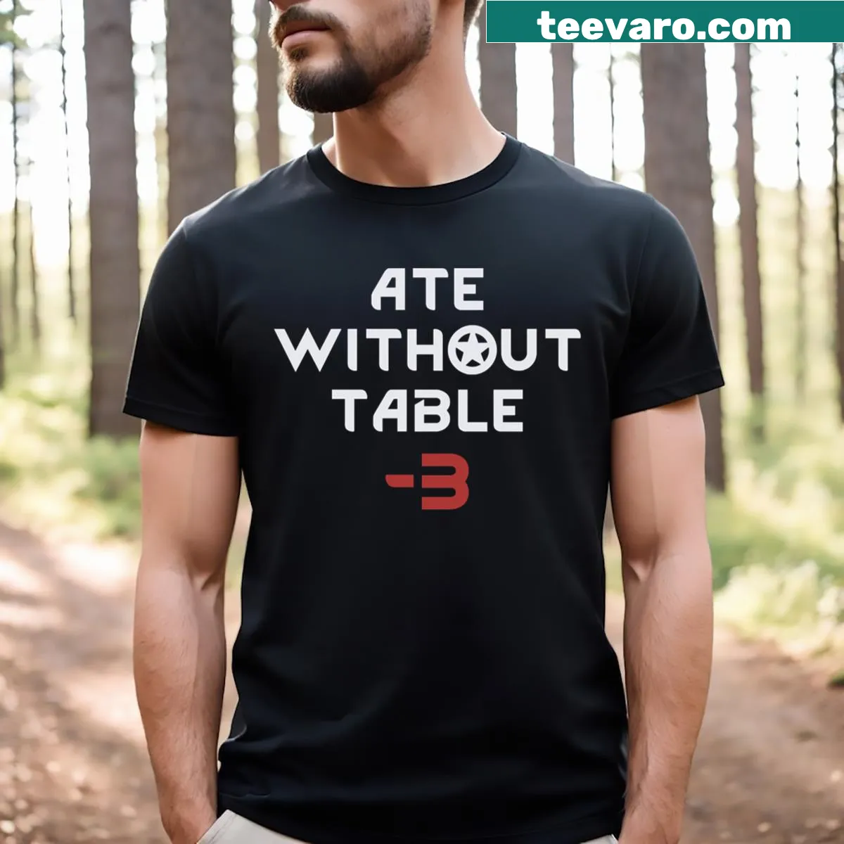 Gaming tee referencing RimWorld dining mechanics. — on a men's t-shirt