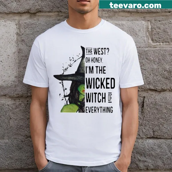 Whimsical T-shirt featuring a playful design about the Wicked Witch.
