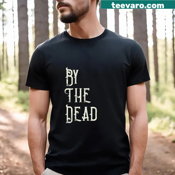 Typographic T-shirt featuring 'By The Dead Joe Abercrombie' title