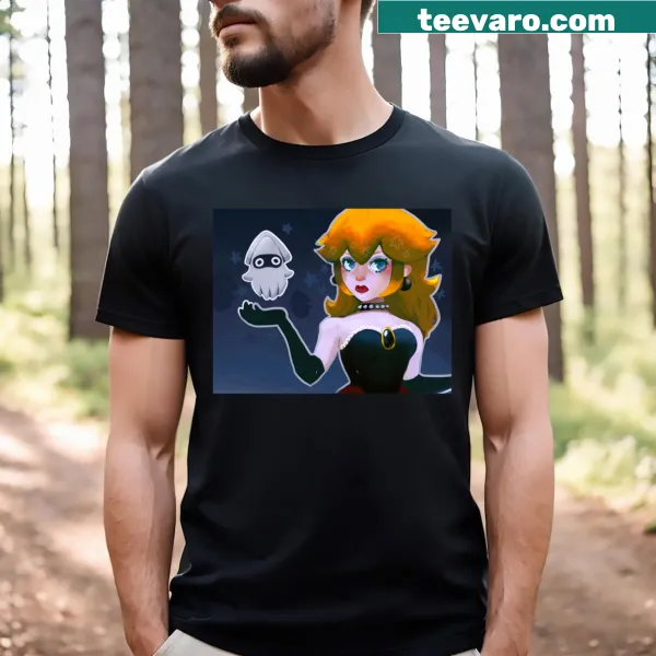 Cartoon-style t-shirt featuring an enchanting Dark Princess design