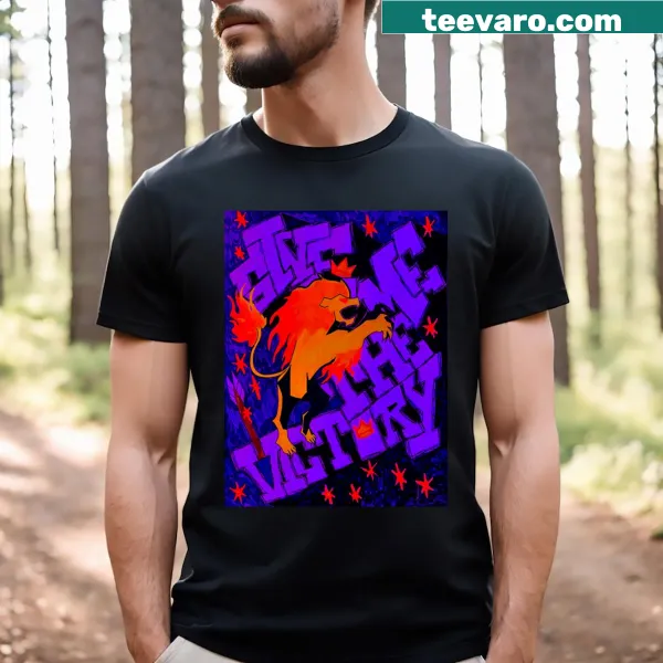 Inspirational T-shirt featuring the slogan 'Give Me The Victory'.