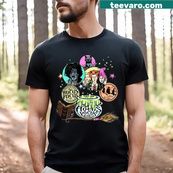 Hocus Pocus-themed graphic on a T-shirt