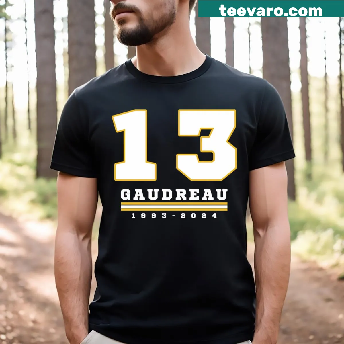 Johnny Gaudreau Calgary Flames essential T-shirt — on a men's t-shirt