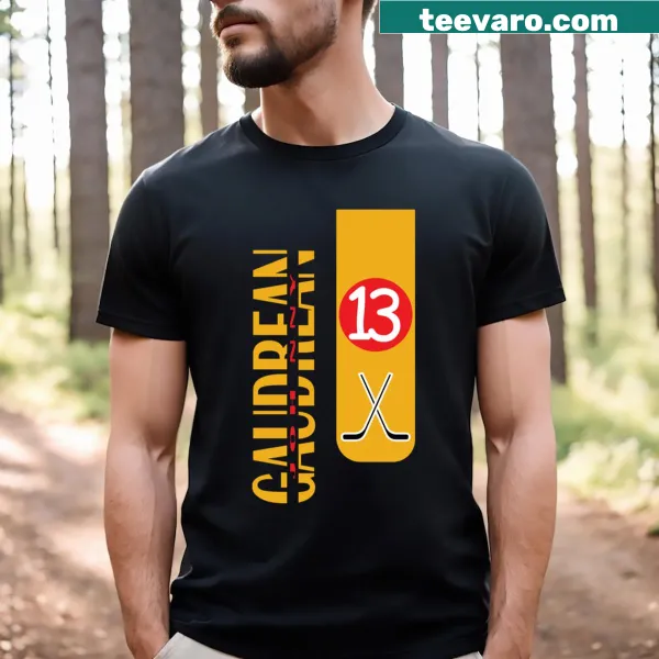 Johnny Gaudreau Hockey Player T-shirt featuring his name in bold lettering