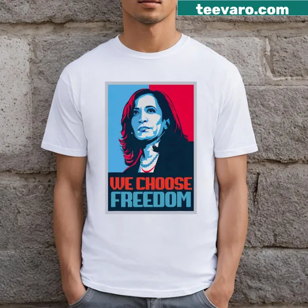 T-shirt featuring design supporting Kamala Harris's 2024 candidacy