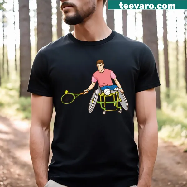 Bold typography T-shirt for tennis enthusiasts