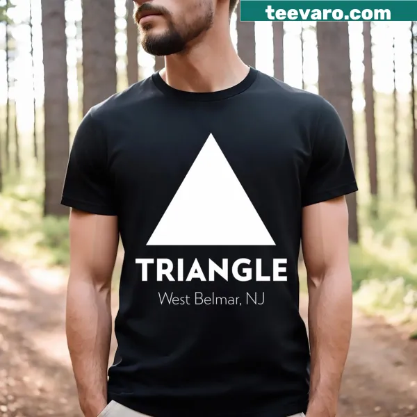 Illustrative t-shirt showcasing Triangle West, Belmar, NJ.