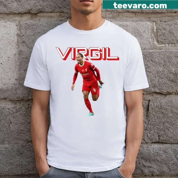 Minimalist typography design on a Virgil T-shirt.