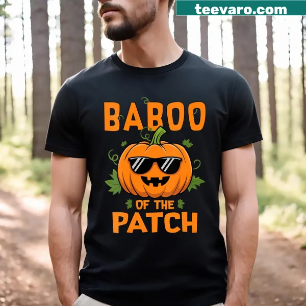 Family matching Halloween V-neck T-shirt with pumpkin design