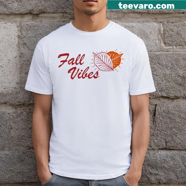 T-shirt capturing autumn vibes with a seasonal design.