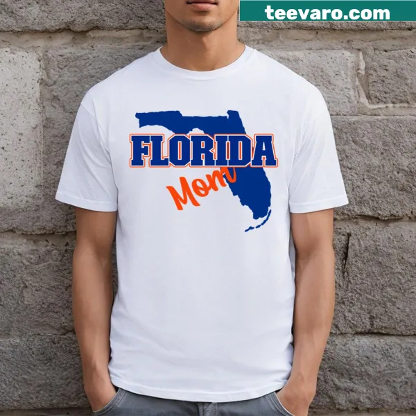 Florida Mom T-shirt with playful typography design
