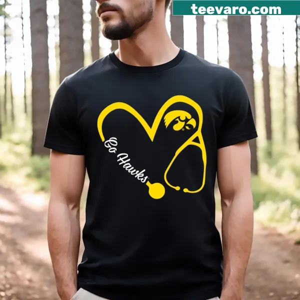 Iowa Hawkeyes nurse-themed t-shirt