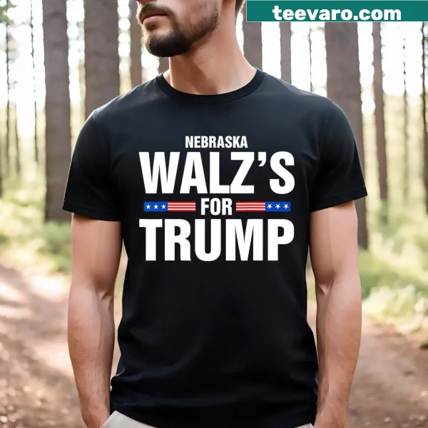 T-shirt supporting Walz for Trump with impactful text