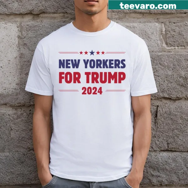 Bold New Yorkers For Trump T-shirt with impactful typography