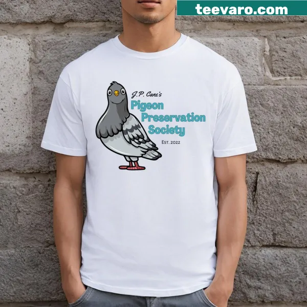 Pigeon Preservation Society t-shirt with graphic