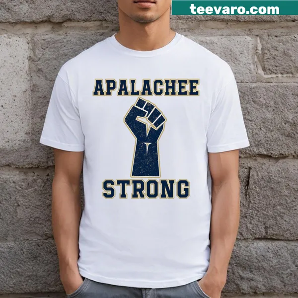 Supportive shirt with Pray For Apalachee High School Strong text