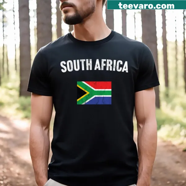 T-shirt featuring the South Africa flag design