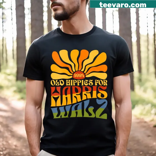 Vintage-styled V-neck shirt supporting Kamala Harris