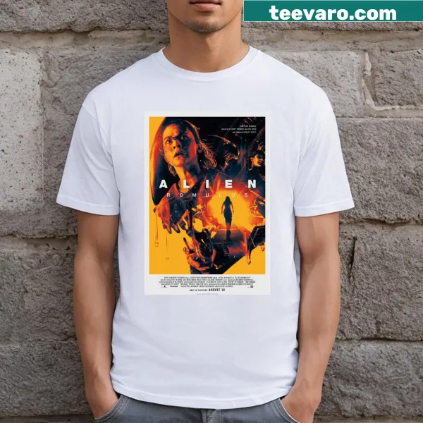 Alien Romulus 2024 T-shirt with imaginative extraterrestrial design