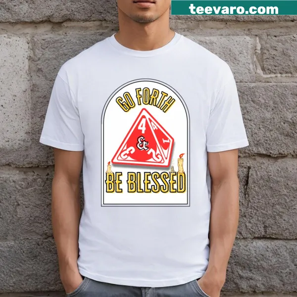 Inspirational Be Blessed T-shirt featuring uplifting typography