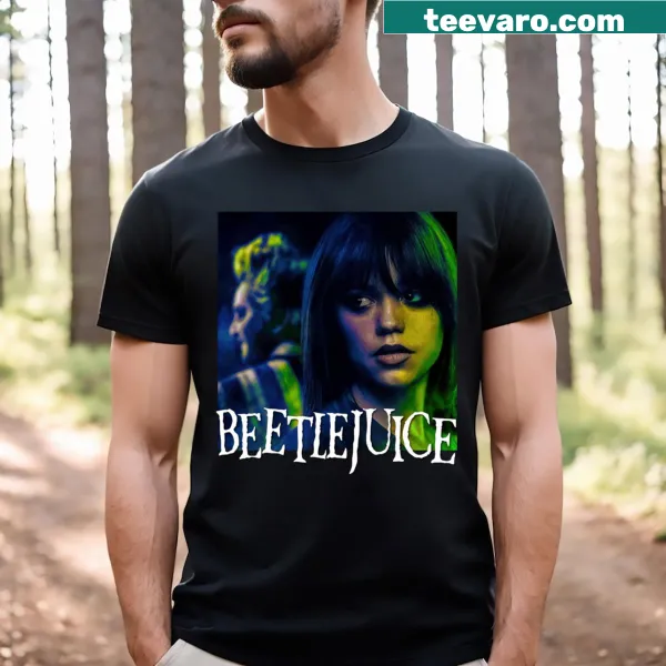 T-shirt featuring the main characters from Beetlejuice.