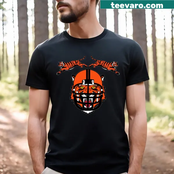 Bengals Head T-shirt featuring bold team logo illustration