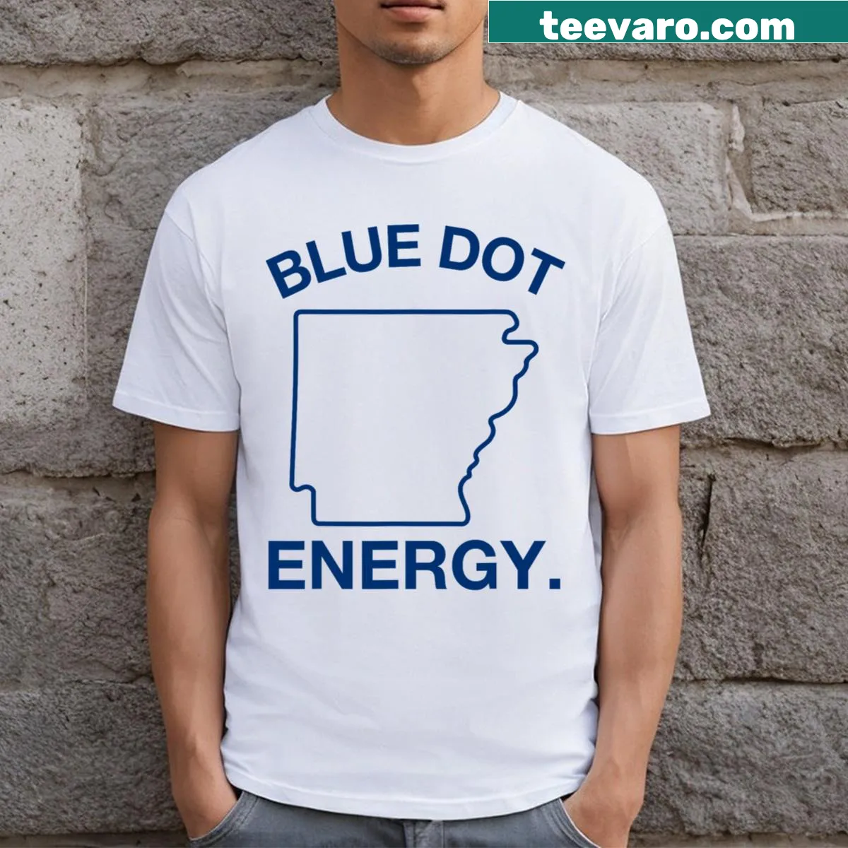 Typographic design promoting voting in a red state on a t-shirt. — on a men's t-shirt