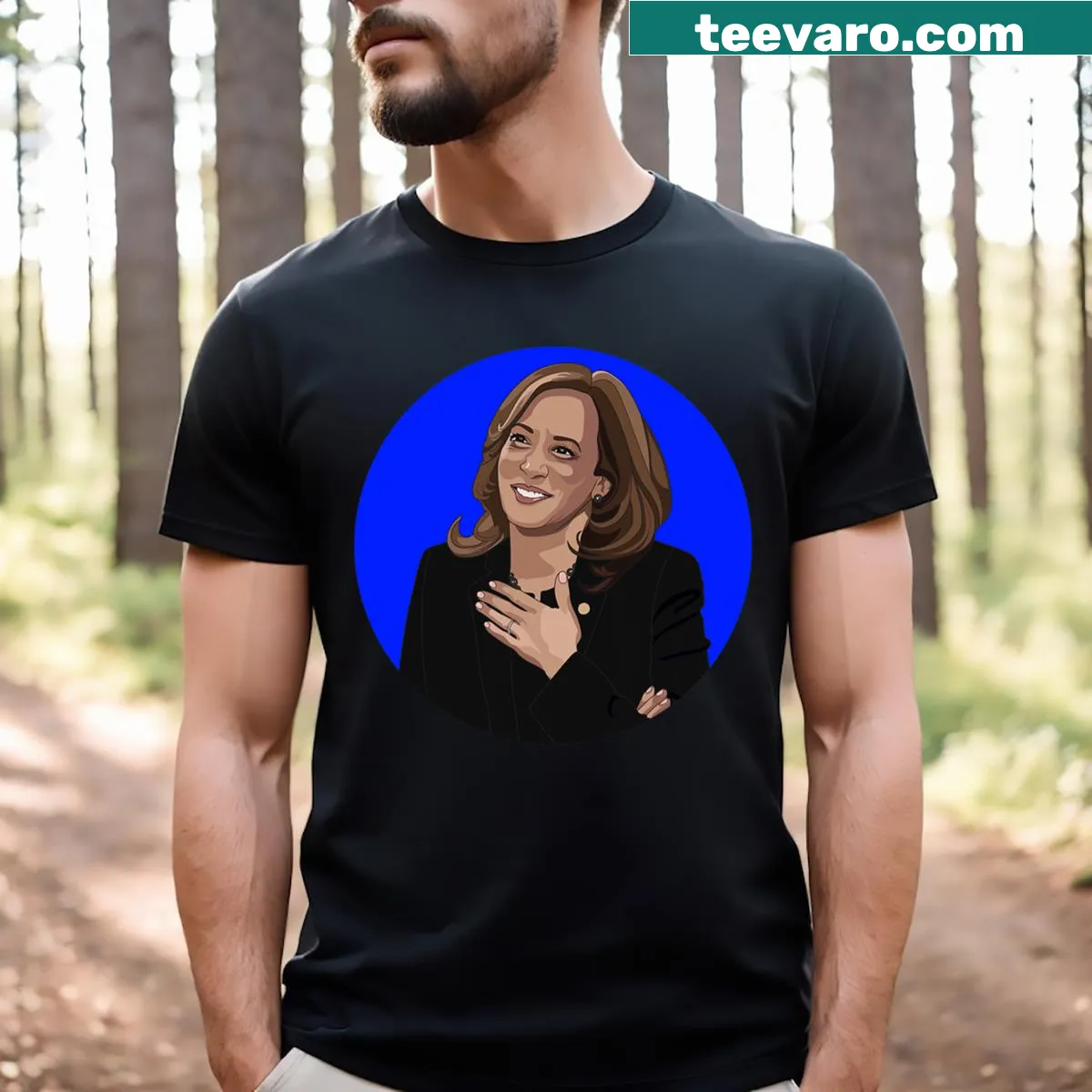 Nebraska Vote Kamala Harris graphic T-shirt — on a men's t-shirt