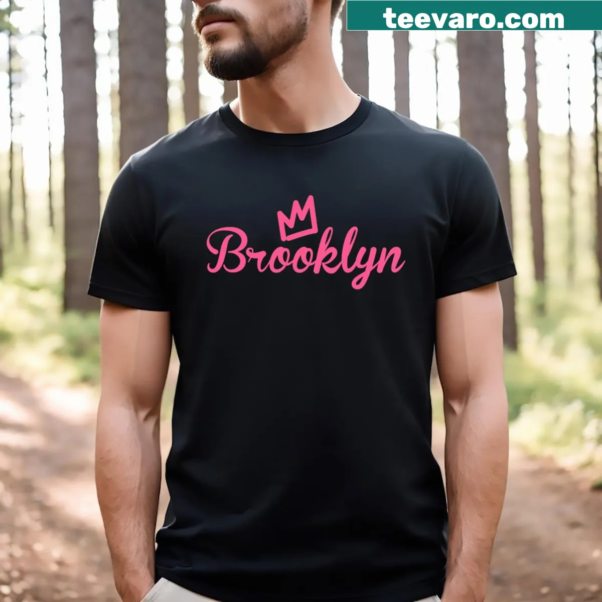Birthday-themed Brooklyn Queen t-shirt with playful text — on a men's t-shirt