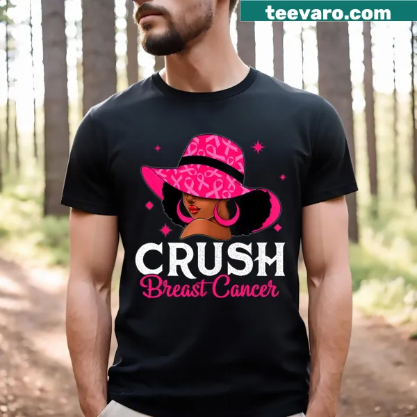 Breast cancer awareness t-shirt with 'Queen Warrior' text
