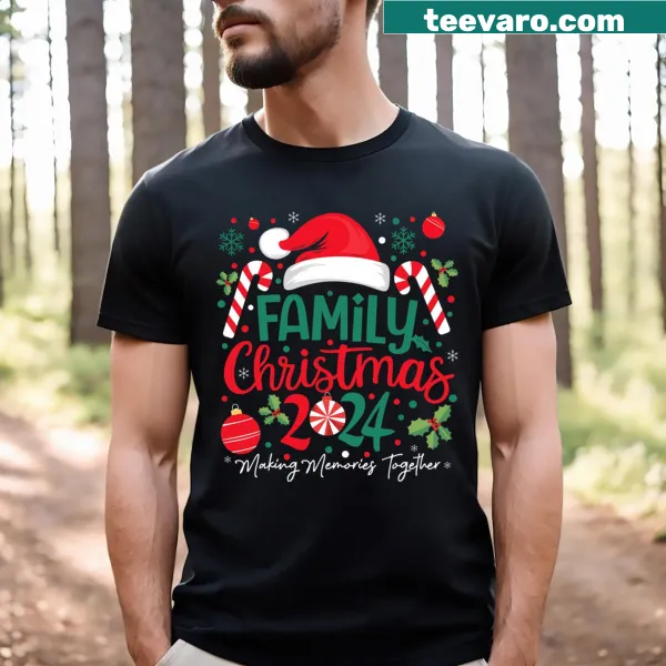 Matching Family Christmas t-shirt with festive squad design