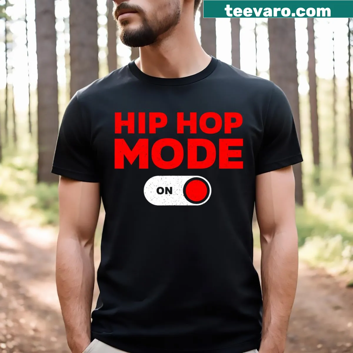 Nostalgic T-shirt for 90s hip hop dance lovers. — on a men's t-shirt