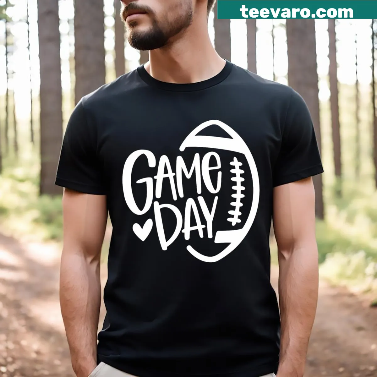 Funny vintage football graphic on men's t-shirt. — on a men's t-shirt