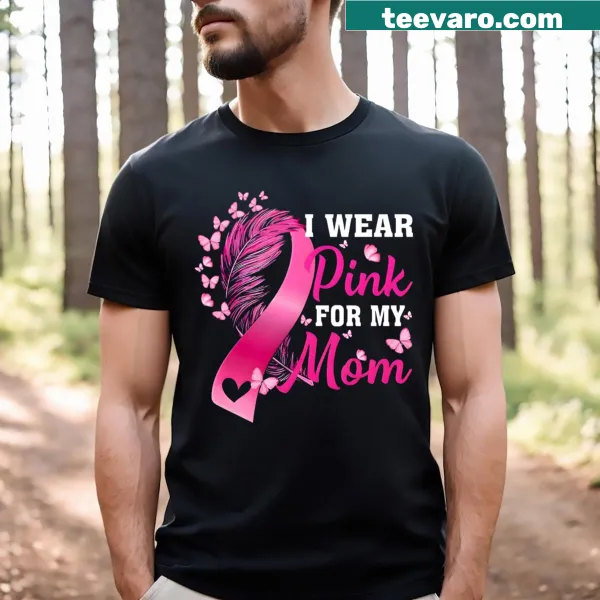 Breast cancer awareness shirt in pink for mothers