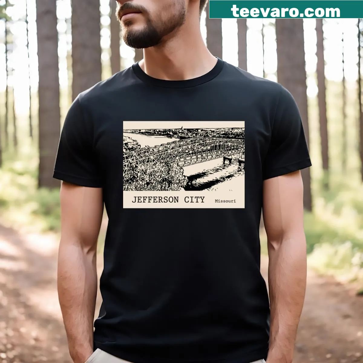 T-shirt featuring an illustration of Johnny Gaudreau — on a men's t-shirt