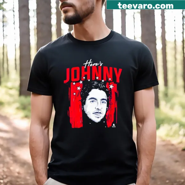 Johnny Gaudreau Essential T-shirt with his name and number prominently displayed