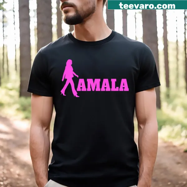 Stylish silhouette T-shirt featuring Kamala Harris