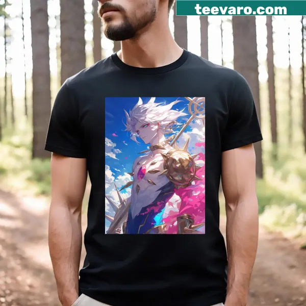 Heroic illustration of Karna gazing skyward from Fate Grand Order.