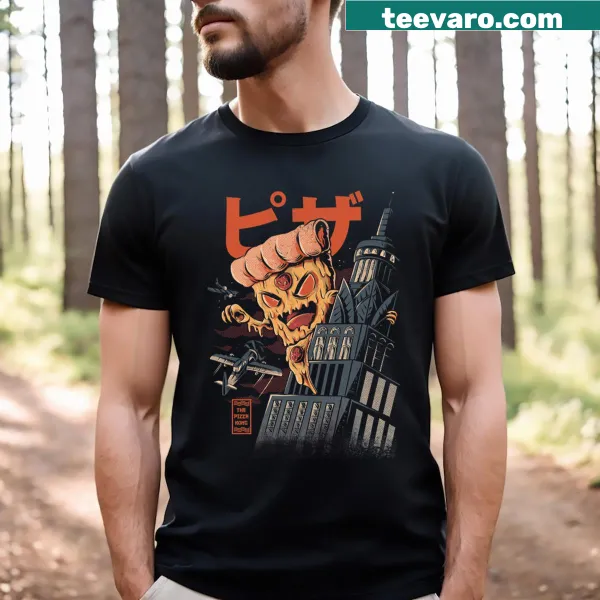 Playful t-shirt with Pizza Kong graphic