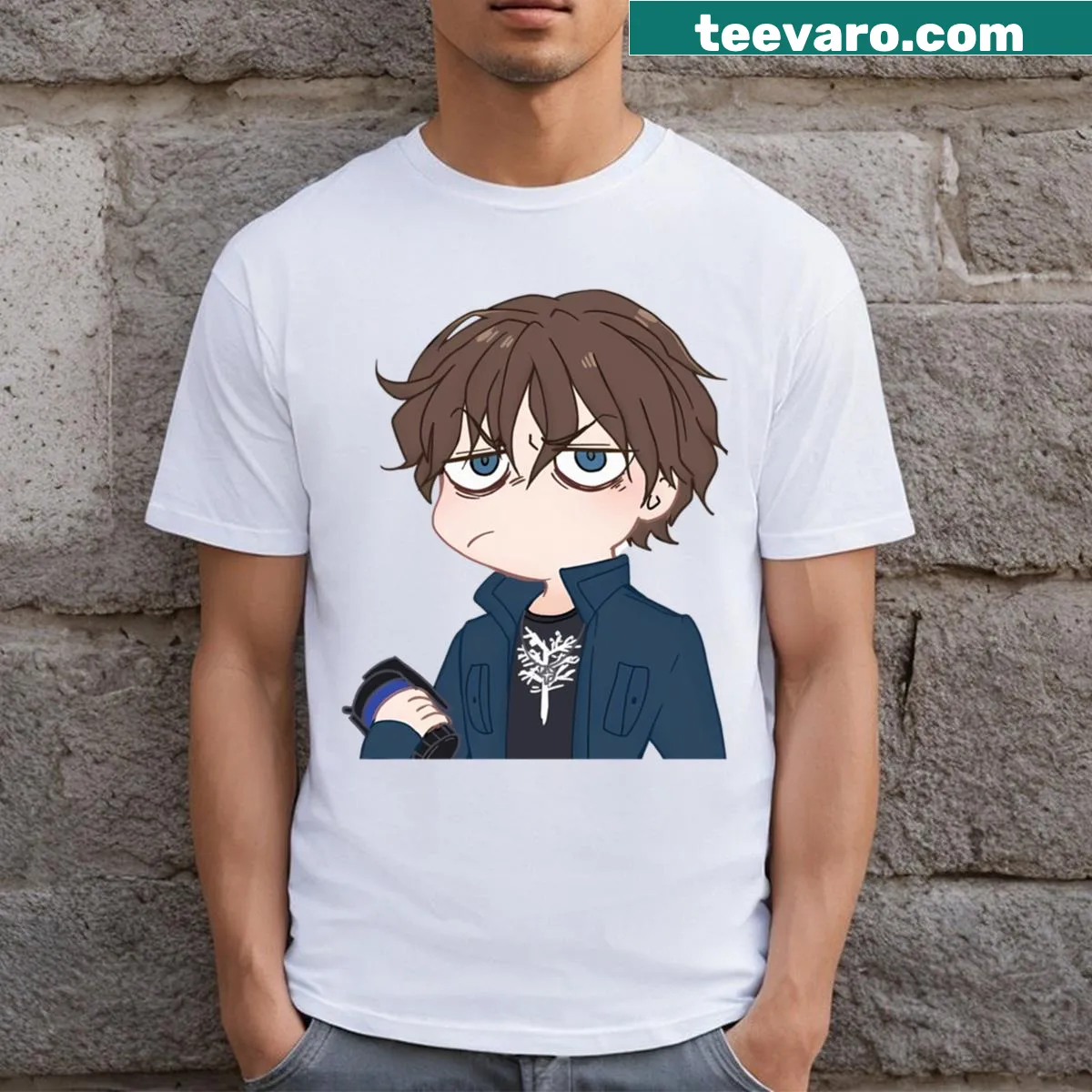 Anime fan art of Quentin Smith from Dead by Daylight T-shirt — on a men's t-shirt